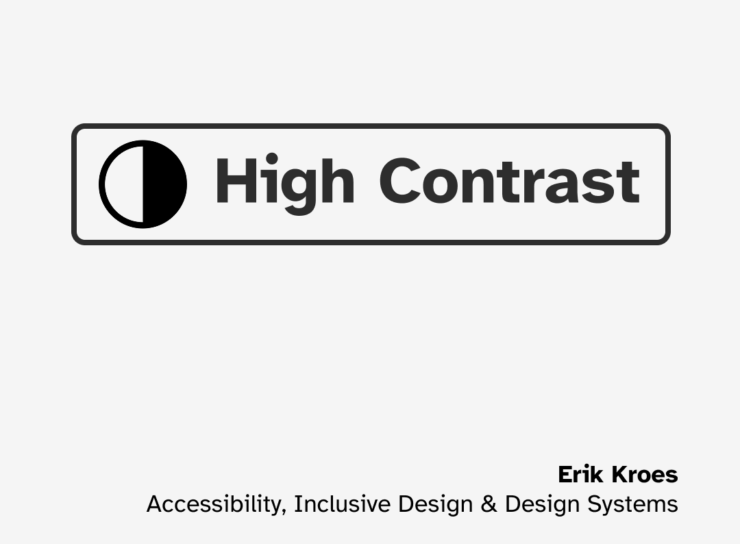 An example of a button to enable high contrast.